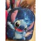 Ghiozdan scoala, gradinita Stitch 3D Relief Ghiozdan baieti si fete albastru Disney 33x27x15 doua compartimente si buzunare GS1