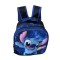Ghiozdan scoala, gradinita Stitch 3D Relief Ghiozdan baieti si fete albastru Disney 33x27x15 doua compartimente si buzunare GS1