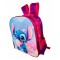 Ghiozdan Stitch Disney 3D in Relief Roz cu Mov Ghiozdan Gradinita, Scoala, Vacanta , 33x27x15 GS2