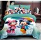 Lenjerie Bumbac tip Finet Premium ,MICKEY AND MINNIE IN THE RAIN  , LS15