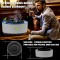 Scrumiera cu Purificator de Aer, AeroAsh CleanTray - Purificator de Aer Integrat, Aer Curat, Filtrare Eficienta, Design Modern si Compact, Capac Detasabil, Curatare Usoara, Silentioasa, Utilizare Versatila, Gri Inchis
