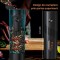 Set 2 rasnite electrice pentru sare si piper, Reincarcabile, Cablu USB, lumina LED, Perie curatare, Stand pentru incarcare sd1
