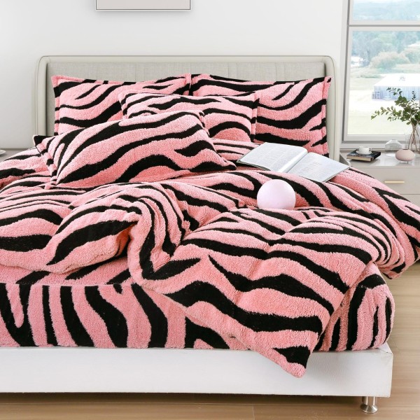 Lenjerie Cocolino DIN BLANITA DE OAIE,4 piese cu elastic ,MODEL ZEBRA 3D IN RELIEF LC4PEY1