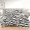 Lenjerie Cocolino DIN BLANITA DE OAIE,4 piese cu elastic ,MODEL ZEBRA 3D IN RELIEF LC4PEY3