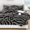 Lenjerie Cocolino DIN BLANITA DE OAIE,4 piese cu elastic ,MODEL ZEBRA 3D IN RELIEF LC4PEY7