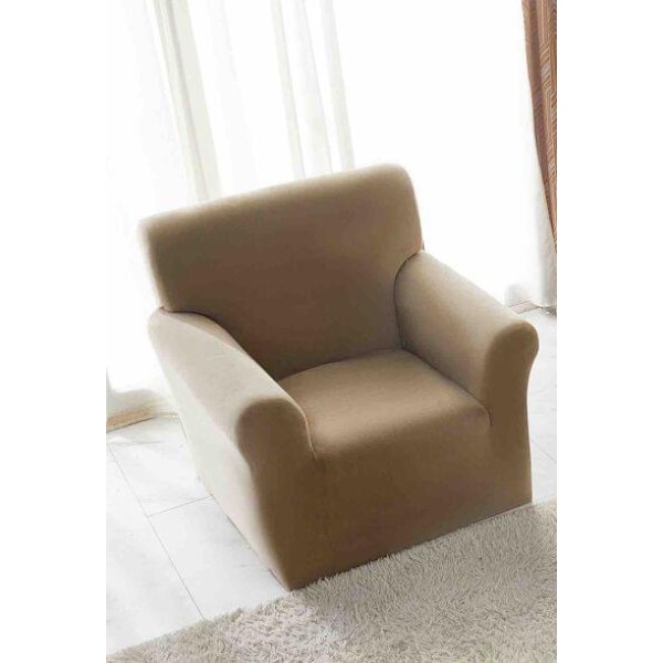 Husa de FOTOLIU din Catifea 1 Loc , CAPPUCCINO , HCJ1L1