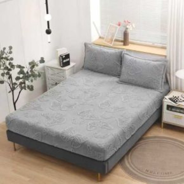 Husa de Pat Cocolino+2 Fete Perna,MODEL  FLUTURI 3D in relief HCCF3D3