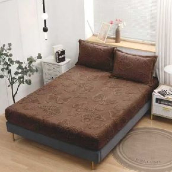 Husa de Pat Cocolino+2 Fete Perna,MODEL  FLUTURI 3D in relief HCCF3D5