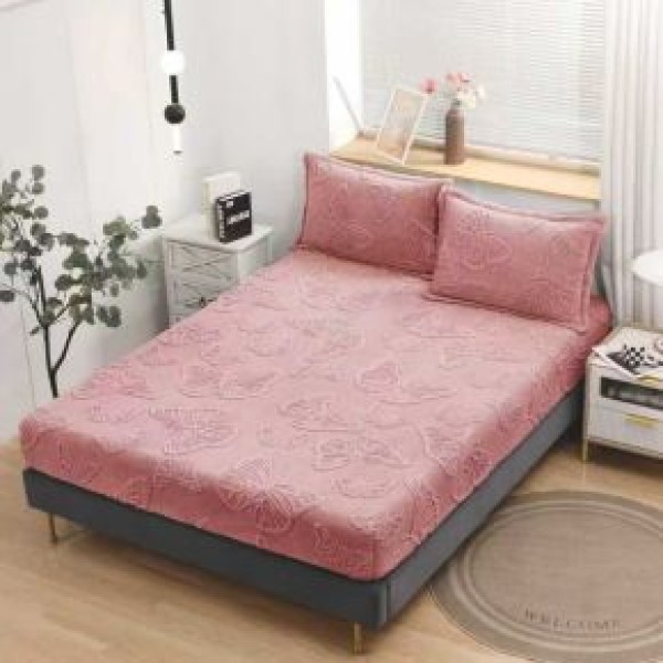 Husa de Pat Cocolino+2 Fete Perna,MODEL  FLUTURI 3D in relief HCCF3D6