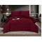 Pilota cocolino cu blăniță 200x230 și 2 fețe de pernă cu 50x75 bordo     pcsz18