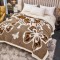 Pătură Cocolino 3D cu Blăniță – Moale, Călduroasă și Elegantă, Imprimeu Fluture, 200×230 cm-Maro PBFJ6