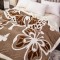 Pătură Cocolino 3D cu Blăniță – Moale, Călduroasă și Elegantă, Imprimeu Fluture, 200×230 cm-Maro PBFJ6