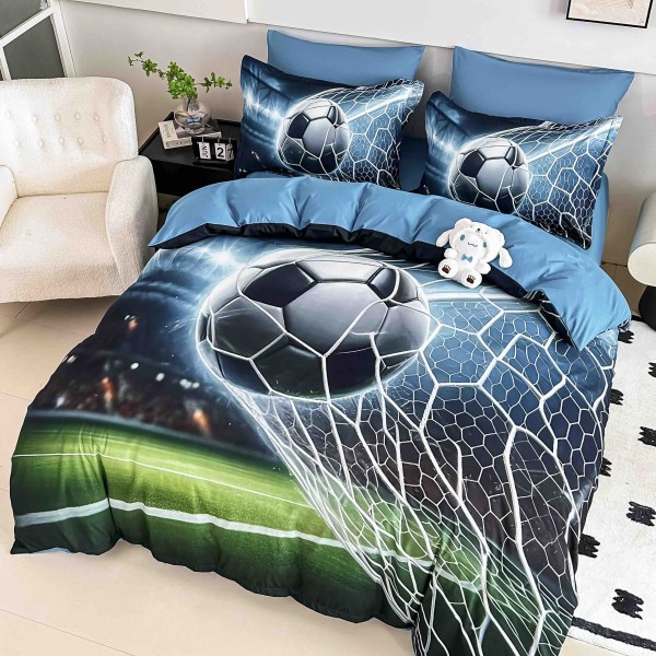 Set Lenjerie de Pat cu Elastic, Finet, 3D, 4 Piese J1PE30 Set Lenjerie de Pat cu Elastic, Finet, 3D, 4 Piese J1PE30