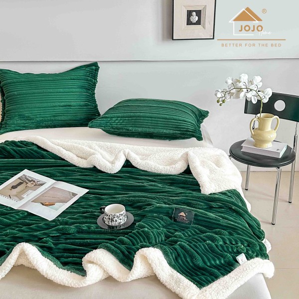 Set Pătură VERDE 3D din Blăniță Artificială de Iepure & 2 Fețe de Pernă PBPJ2 Set Pătură VERDE 3D din Blăniță Artificială de Iepure & 2 Fețe de Pernă PBPJ2