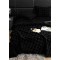 Lenjerie pat dublu, ExtraPufoasa, din Blanita artificiala de Iepure, 6 piese, Jojo Home LCBI04,  NEGRU