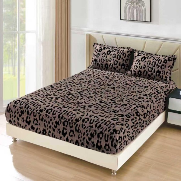 Husa de Pat Cocolino+2 Fete Perna,ANIMAL PRINT MARO 3D in relief HCYAP3