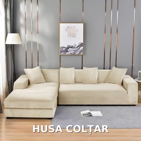 Husa de Coltar din Catifea HCM7 IVOIRE Husa de Coltar din Catifea HCM7 IVOIRE