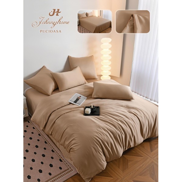 Set Lenjerie de pat 6 piese, Uni, 2 Persoane, Satin/Matase, Cearceaf de pat 230x240cm, LMM7 Set Lenjerie de pat 6 piese, Uni, 2 Persoane, Satin/Matase, Cearceaf de pat 230x240cm, LMM7