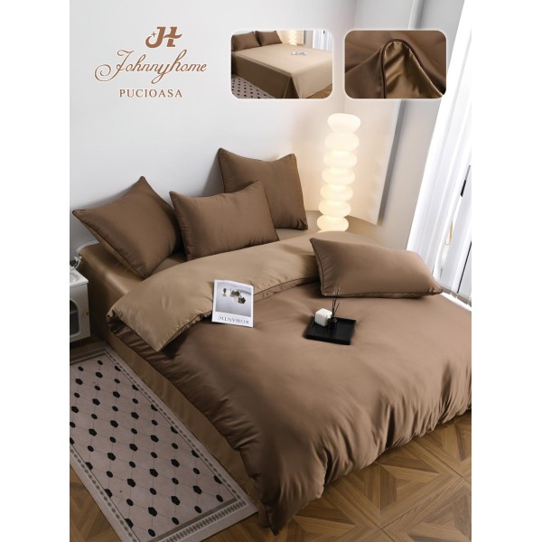 Set Lenjerie de pat 6 piese, Uni, 2 Persoane, Satin/Matase, Cearceaf de pat 230x240cm, LMM8 Set Lenjerie de pat 6 piese, Uni, 2 Persoane, Satin/Matase, Cearceaf de pat 230x240cm, LMM8