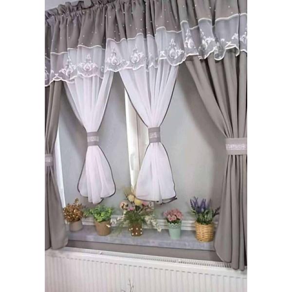 Set unic de perdele Plus draperii decorative pentru sufragerie dormitor, 4 Metri Pe 160cm, PRDL4 Set unic de perdele Plus draperii decorative pentru sufragerie dormitor, 4 Metri Pe 160cm, PRDL4