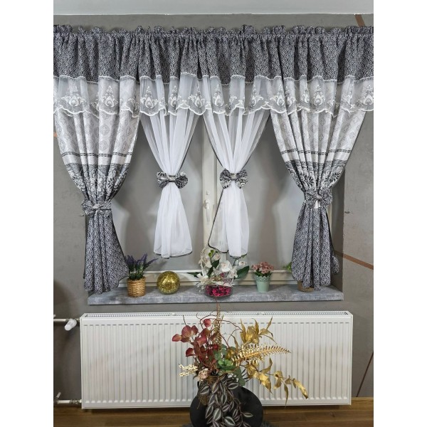 Set unic de perdele Plus draperii decorative pentru sufragerie dormitor, 4 Metri Pe 160cm, PRDL13 Set unic de perdele Plus draperii decorative pentru sufragerie dormitor, 4 Metri Pe 160cm, PRDL13