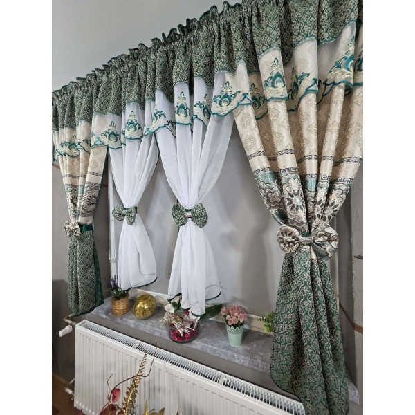 Set unic de perdele Plus draperii decorative pentru sufragerie dormitor, 4 Metri Pe 160cm, PRDL11 Set unic de perdele Plus draperii decorative pentru sufragerie dormitor, 4 Metri Pe 160cm, PRDL11