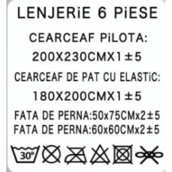 Lenjerie de pat bumbac fin grofat cu elastic  ,  LFE6PP21
