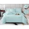 Set Lenjerie , Eleganta de Lux, Bumbac fin cu Broderie, 6 piese, Cearceaf de pat cu elastic 180x200 cm ,cutie cadou LCPE5