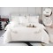 Set Lenjerie , Eleganta de Lux, Bumbac fin cu Broderie, 6 piese, Cearceaf de pat cu elastic 180x200 cm ,cutie cadou LCPE6