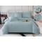 Set Lenjerie , Eleganta de Lux, Bumbac fin cu Broderie, 6 piese, Cearceaf de pat cu elastic 180x200 cm ,cutie cadou LCPE9