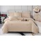 Set Lenjerie , Eleganta de Lux, Bumbac fin cu Broderie, 6 piese, Cearceaf de pat cu elastic 180x200 cm ,cutie cadou LCPE10