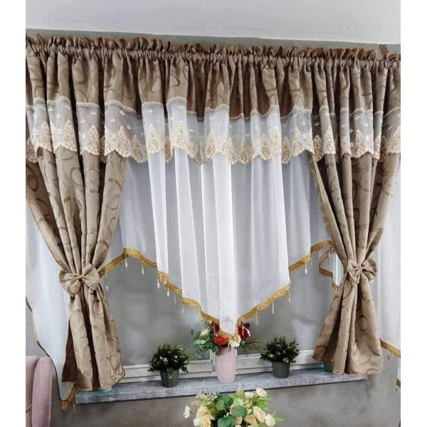 Set unic de perdele Plus draperii decorative pentru sufragerie dormitor, 4 Metri Pe 160cm, PRDL16 Set unic de perdele Plus draperii decorative pentru sufragerie dormitor, 4 Metri Pe 160cm, PRDL16