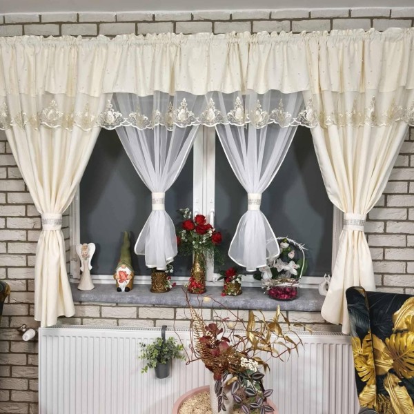 Set unic de perdele Plus draperii decorative pentru sufragerie dormitor, 4 Metri Pe 160cm, PRDL27 Set unic de perdele Plus draperii decorative pentru sufragerie dormitor, 4 Metri Pe 160cm, PRDL27