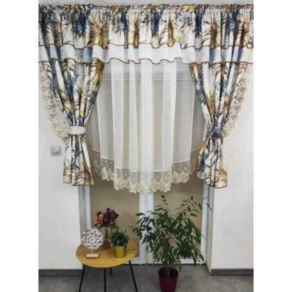 Set unic de perdele Plus draperii decorative pentru sufragerie dormitor, 4 Metri Pe 160cm, PRDL29 Set unic de perdele Plus draperii decorative pentru sufragerie dormitor, 4 Metri Pe 160cm, PRDL29