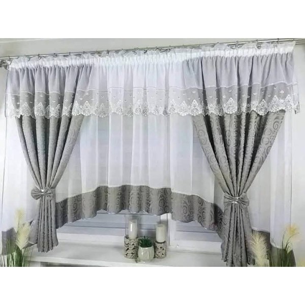 Set unic de perdele Plus draperii decorative pentru sufragerie dormitor, 4 Metri Pe 160cm, PRDL33 Set unic de perdele Plus draperii decorative pentru sufragerie dormitor, 4 Metri Pe 160cm, PRDL33
