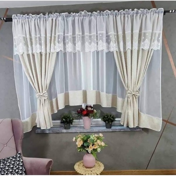 Set unic de perdele Plus draperii decorative pentru sufragerie dormitor, 4 Metri Pe 160cm, PRDL34 Set unic de perdele Plus draperii decorative pentru sufragerie dormitor, 4 Metri Pe 160cm, PRDL34