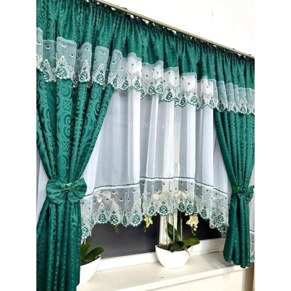 Set unic de perdele Plus draperii decorative pentru sufragerie dormitor, 4 Metri Pe 160cm, PRDL36 Set unic de perdele Plus draperii decorative pentru sufragerie dormitor, 4 Metri Pe 160cm, PRDL36
