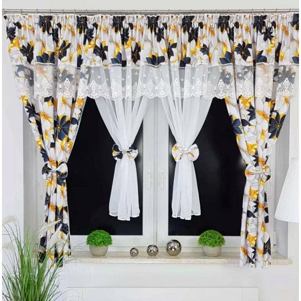 Set unic de perdele Plus draperii decorative pentru sufragerie dormitor, 4 Metri Pe 160cm, PRDL38 Set unic de perdele Plus draperii decorative pentru sufragerie dormitor, 4 Metri Pe 160cm, PRDL38