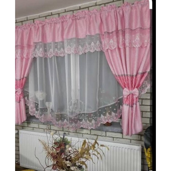 Set unic de perdele Plus draperii decorative pentru sufragerie dormitor, 4 Metri Pe 160cm, PRDL41