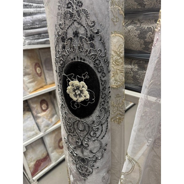 Set unic de perdele Plus draperii decorative pentru sufragerie dormitor, 4 Metri Pe 250 cm , PRDL64 Set unic de perdele Plus draperii decorative pentru sufragerie dormitor, 4 Metri Pe 250 cm , PRDL64