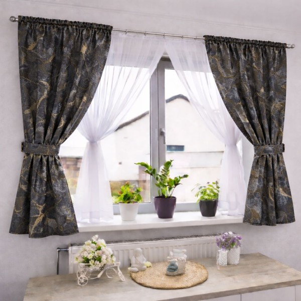 Set Perdea Voal + Draperie Catifea Blackout 400x160 cm PROVENINETA TURCIA, CALITATE GARANTATA! SET8 Set Perdea Voal + Draperie Catifea Blackout 400x160 cm PROVENINETA TURCIA, CALITATE GARANTATA! SET8