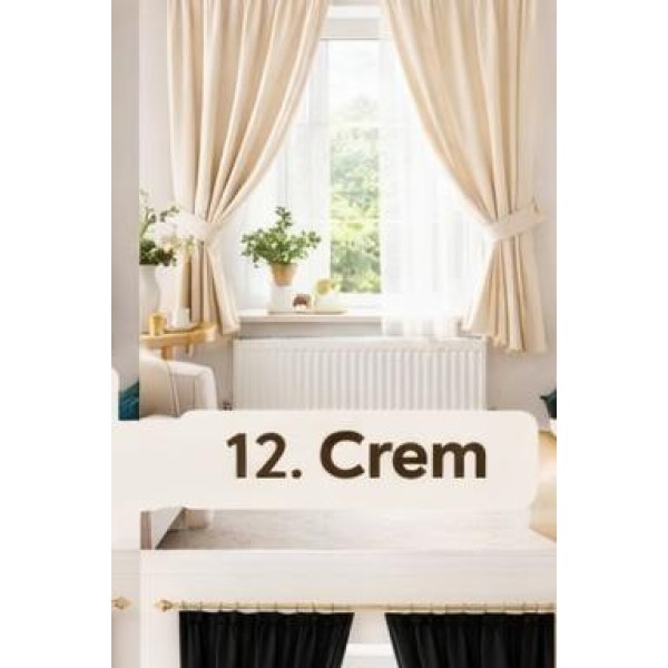 Set Perdea Voal + Draperie Catifea Blackout 400x160 cm PROVENINETA TURCIA, CALITATE GARANTATA!  SET25