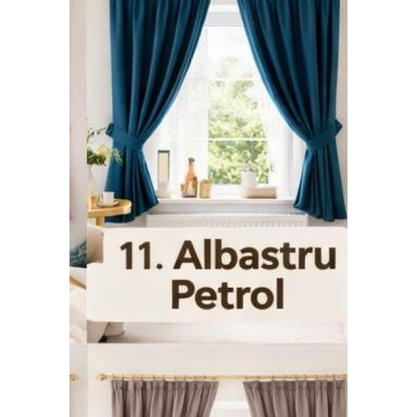 Set Perdea Voal + Draperie Catifea Blackout 400x160 cm PROVENINETA TURCIA, CALITATE GARANTATA!  SET26