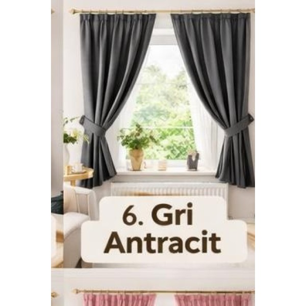 Set Perdea Voal + Draperie Catifea Blackout 400x160 cm PROVENINETA TURCIA, CALITATE GARANTATA!  SET31