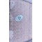 Cuvertura de lux cu broderie eleganta, 6 piese, pat 2 persoane, roz pudra model inimioare, CL6PL13