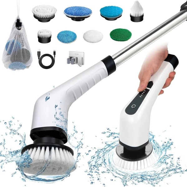 Perie electrica rotativa de curatate 9 in 1 – 9 capete multifunctionale, 2 viteze, maner telescopic PR91 Perie electrica rotativa de curatate 9 in 1 – 9 capete multifunctionale, 2 viteze, maner telescopic PR91