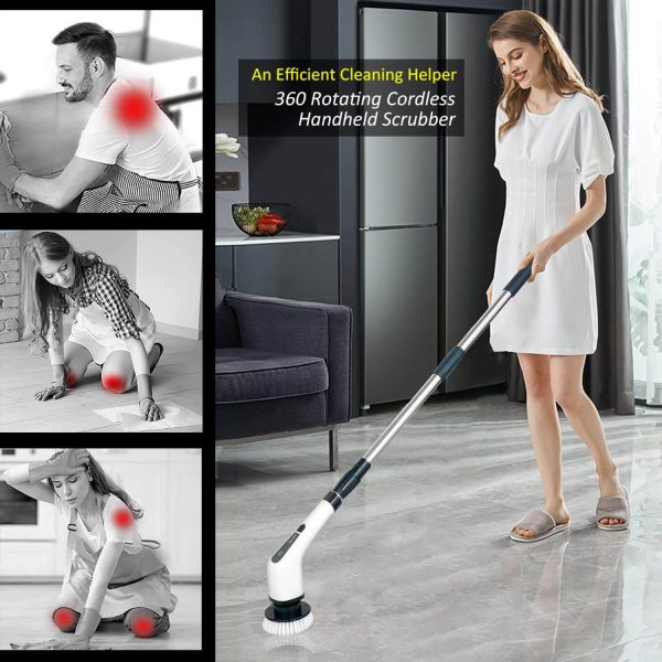 Perie electrica rotativa de curatate 9 in 1 – 9 capete multifunctionale, 2 viteze, maner telescopic PR91 Perie electrica rotativa de curatate 9 in 1 – 9 capete multifunctionale, 2 viteze, maner telescopic PR91