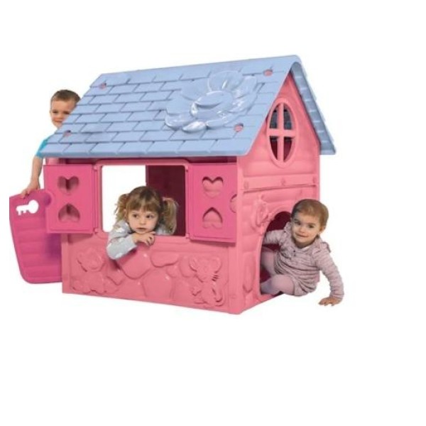 Casuta Mic copii plastic roz cu turcoaz 98 x 90 x 106 cm, LOJ-05 Casuta Mic copii plastic roz cu turcoaz 98 x 90 x 106 cm, LOJ-05