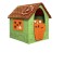 Casuta Mic copii plastic Verde cu acoperis rosu 98 x 90 x 106 cm, LOJ-04