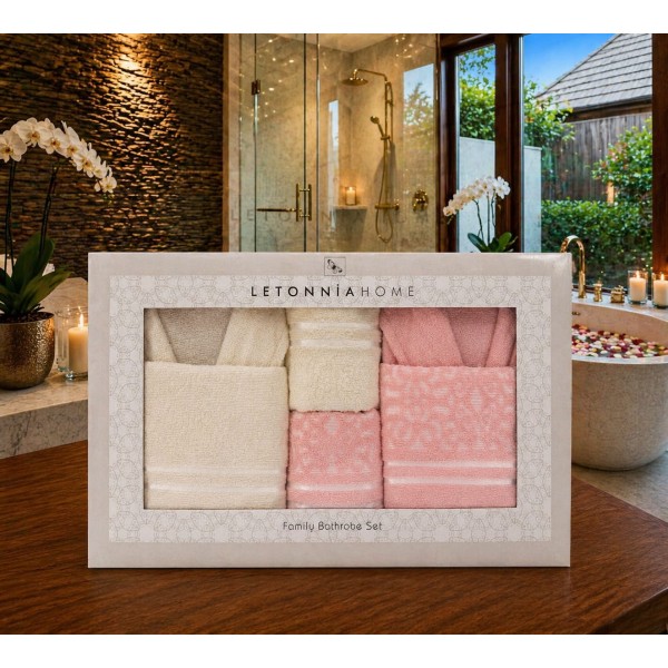 Set halate baie 6 piese – Eleganță și confort premium pentru întreaga familie SH13 Set halate baie 6 piese – Eleganță și confort premium pentru întreaga familie SH13